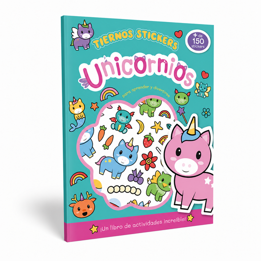 TIERNOS STICKERS UNICORNIOS